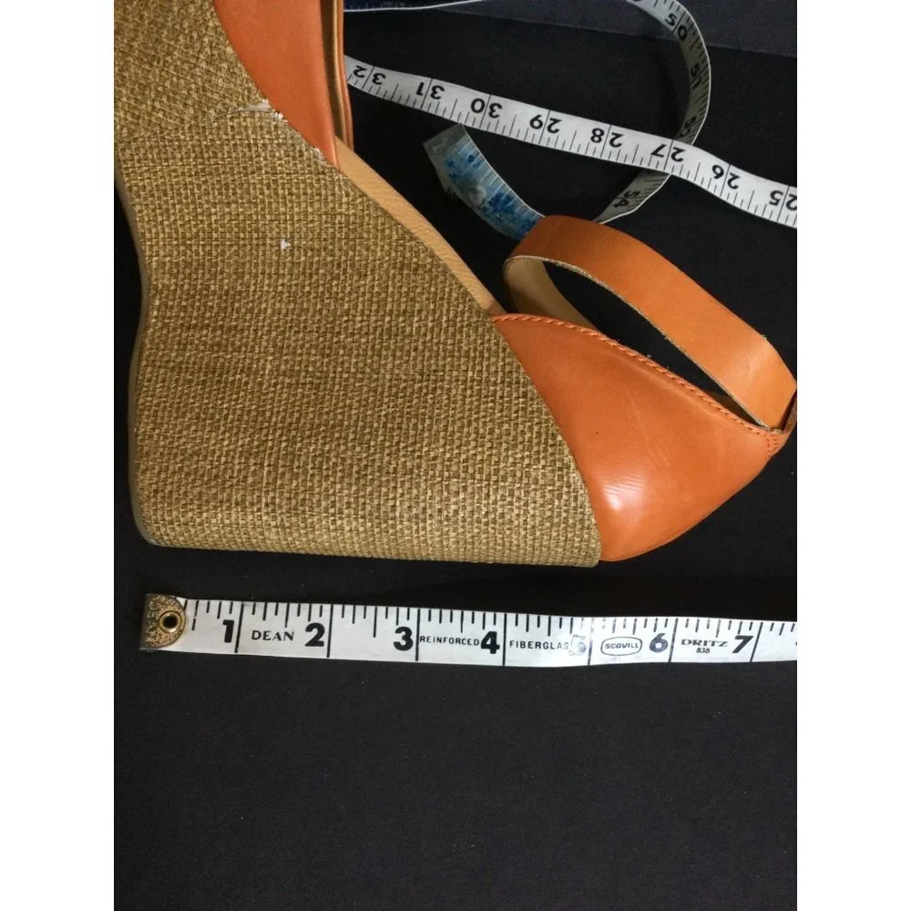 Korks by Kork Ease Women Shoes Wedge Platform Espadrille Heels Orange Size 10/42